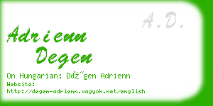 adrienn degen business card